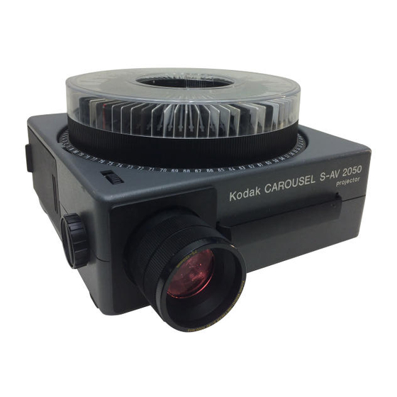 Kodak Carousel S-AV 2050 Instruction Manual