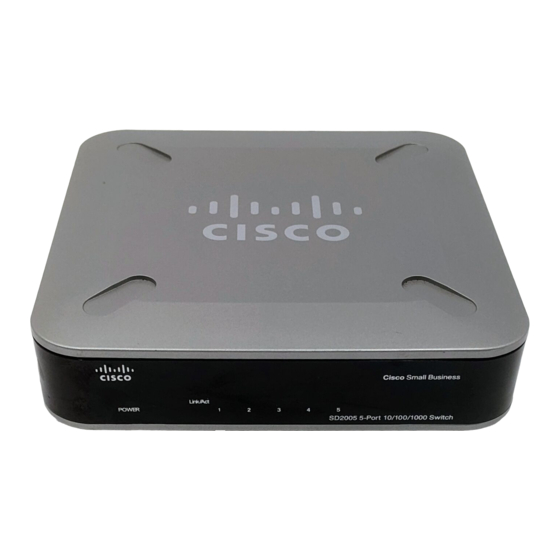 Cisco SD2005 Quick Start Manual