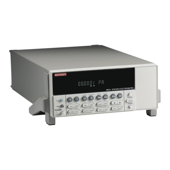 Keithley 6514 Quick Manual
