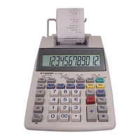 Sharp EL-1750V Operation Manual