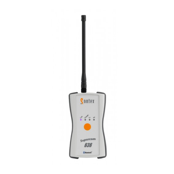 Sontex Supercom 636 Manual