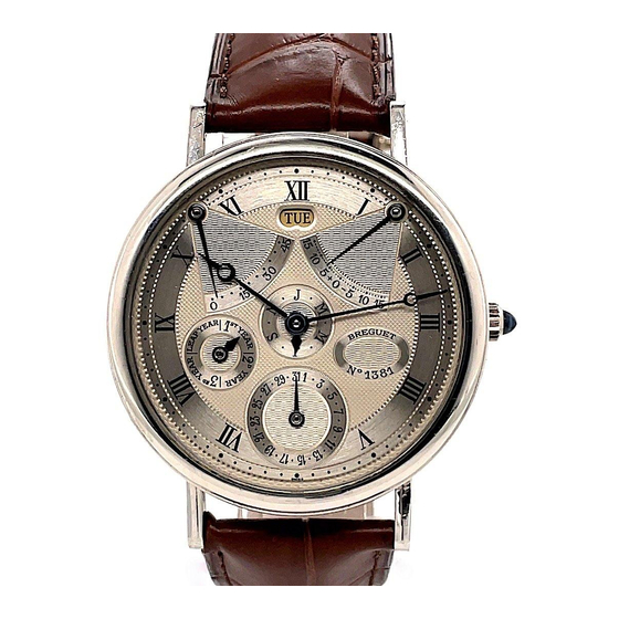 Breguet Classique Grande Complication 3470 Instructions For Use Manual