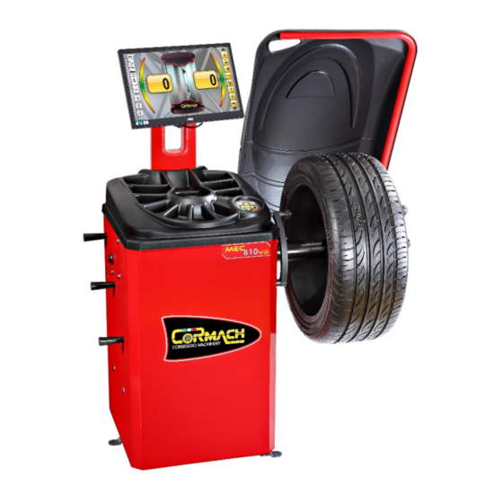 Cormach MEC 810VD-VDL-VDBL Use And Maintenance Manual