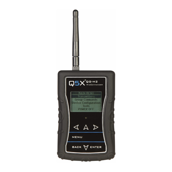 Q5X MicCommander QG-H2 Quick Start Manual