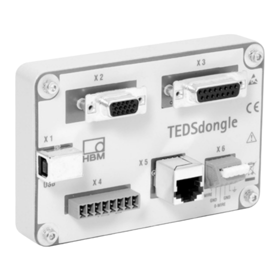 HBM TEDSdongle Operating Manual