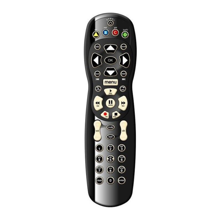 Wow! ULTRA - Remote Control Quick Reference Manual