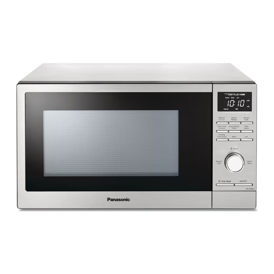 Panasonic NN-SD66LS, NN-SD68LS - Microwave Oven Manual