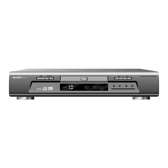 Sharp DV-740S Operation Manual