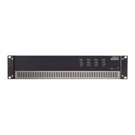 AUDAC CAP412 User Manual & Installation Manual