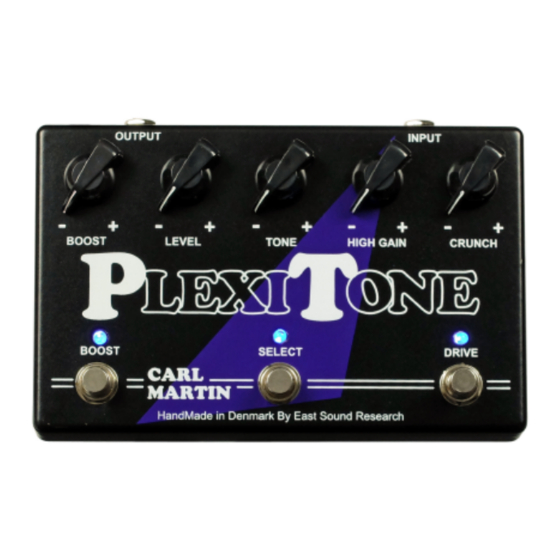 Carl Martin Plexitone Manual
