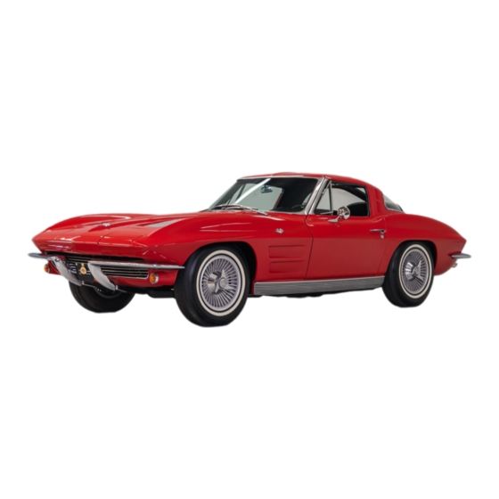 Chevrolet 1963 Corvette Classic Car Manuals