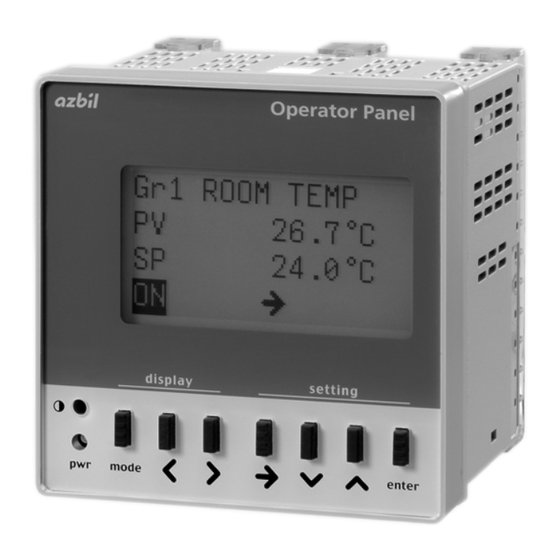 Azbil Infilex AC Series Specifications & Instructions