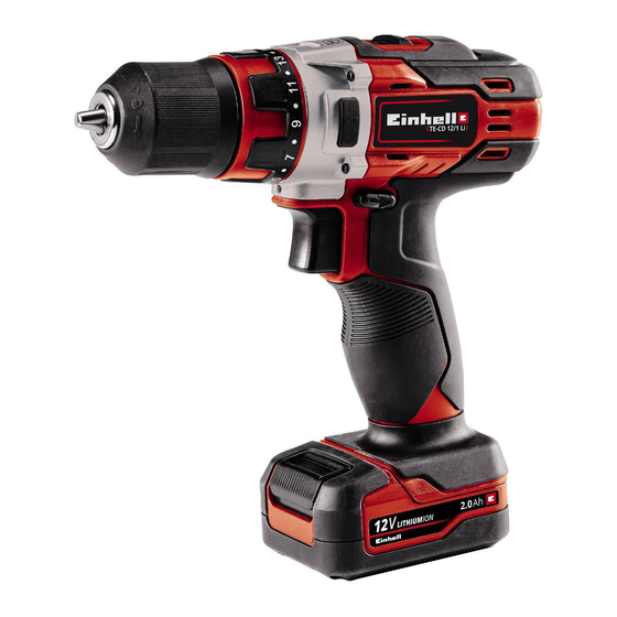 EINHELL TE-CD 12/1 Li Series Original Operating Instructions