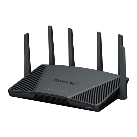 Synology RT6600ax Hardware Installation Manual