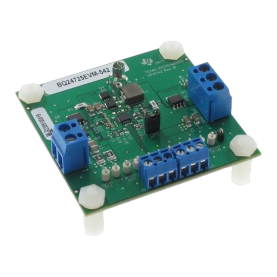 Texas Instruments bq24725EVM User Manual