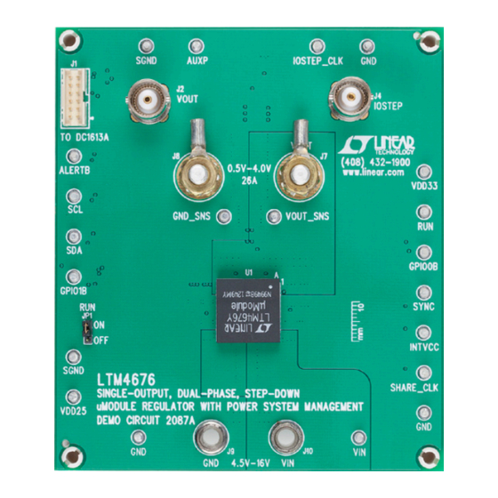 Linear Technology DC2087A Demo Manual
