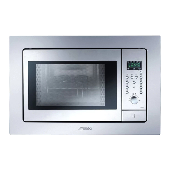 Smeg FME20EX3 Built-in Microwave Oven Manuals
