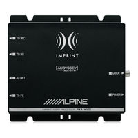 Alpine PXA-H100 Owner's Manual