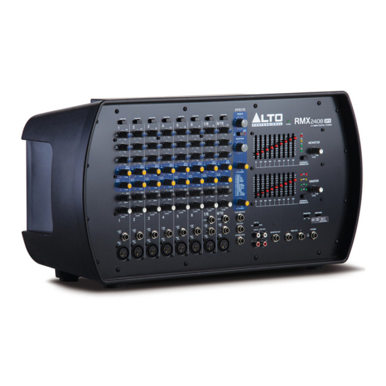 Alto RMX2408DFX Quick Start Manual