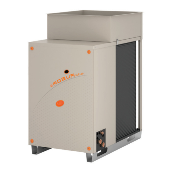 Robur GAHP A indoor Installation, Use And Maintenance Manual