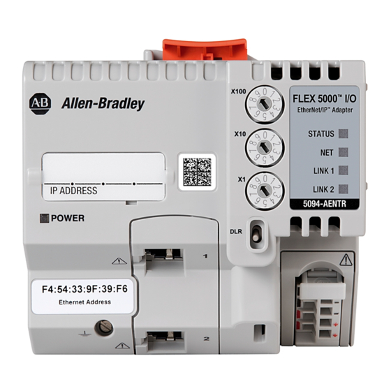 Rockwell Automation Allen-Bradley FLEX 5000 Series Installation Instructions Manual