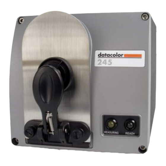 Datacolor 245 Industrial Equipment Manuals