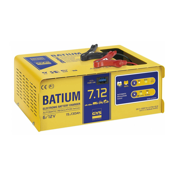 GYS Batium 15/12 Manual