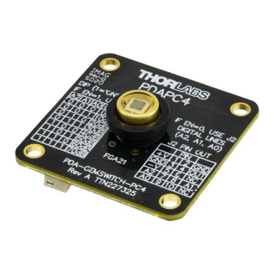 THORLABS PDAPC4 User Manual