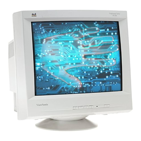 ViewSonic PS790 User Manual