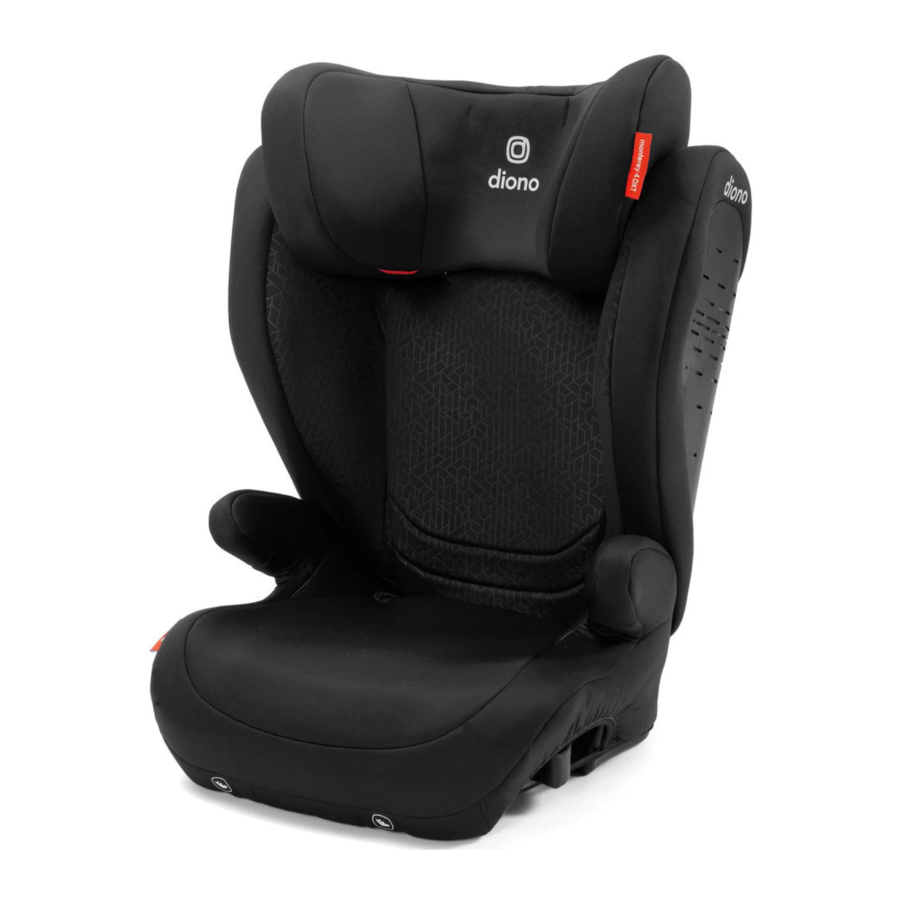 Diono monterey 4DXT - Booster Seat Manual