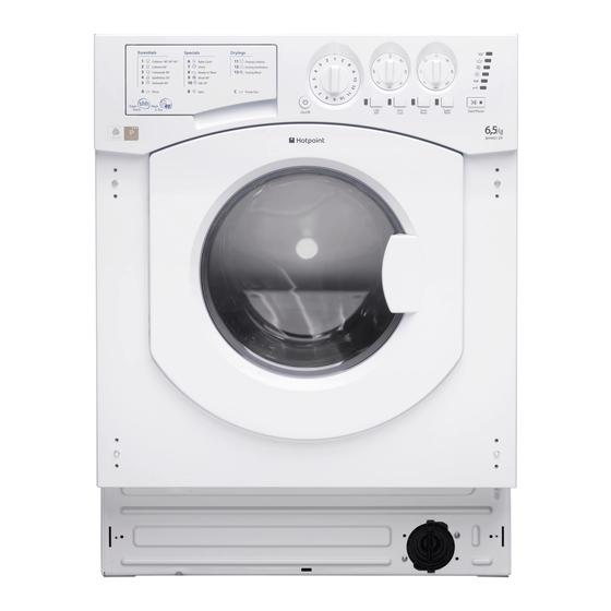 Hotpoint BHWD 129 Instructions For Use Manual
