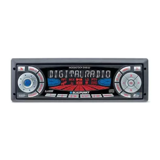 Blaupunkt WOODSTOCK DAB52 Operating Instructions Manual