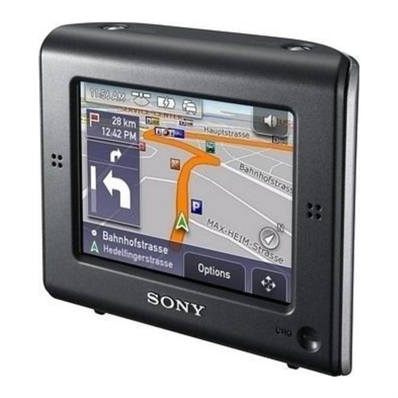 Sony NAV-U NV-U71T Manuals