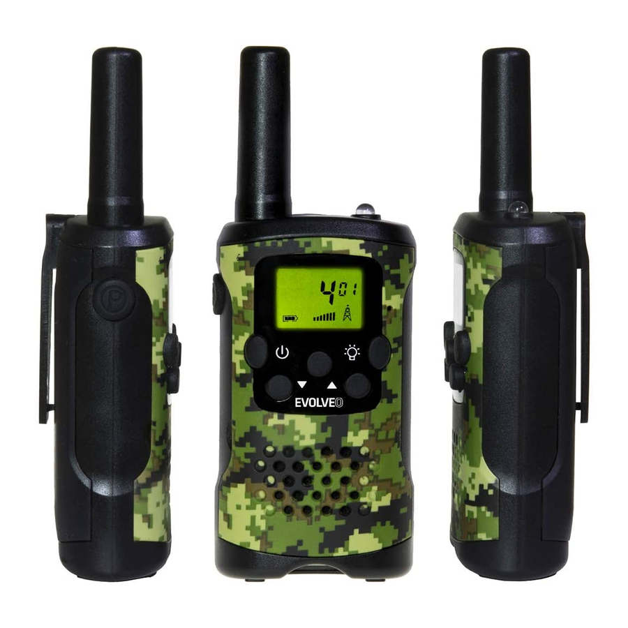 User Manuals: Evolveo FreeTalk XM2 Walkie-talkie set