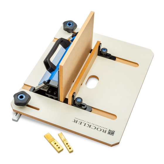 Rockler XL Router Table Box Joint Jig Instructions Manual