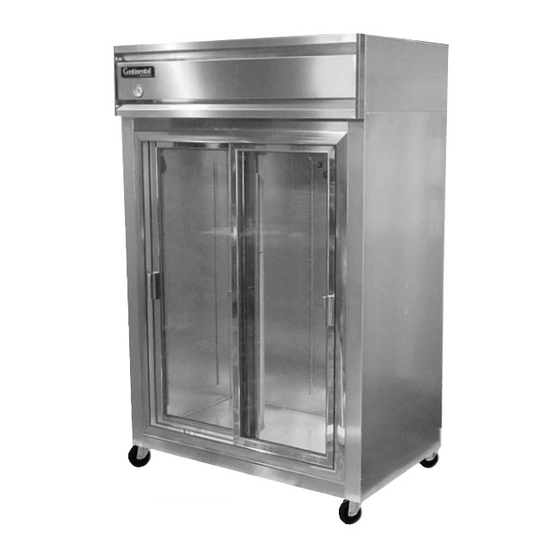 Continental Refrigerator 2R-SGD Specifications