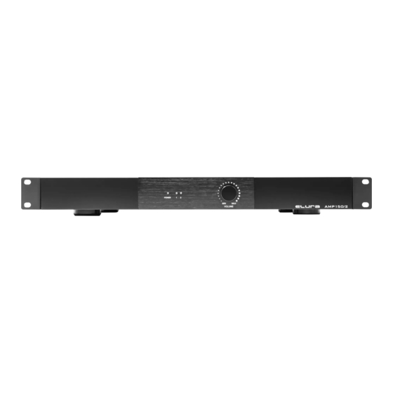 Elura AMP 150/2 Quick Start Manual