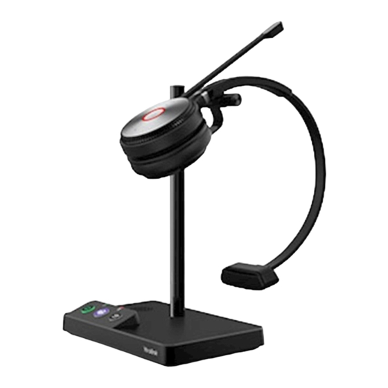 Yealink Mono Portable WH62 Quick Start Manual
