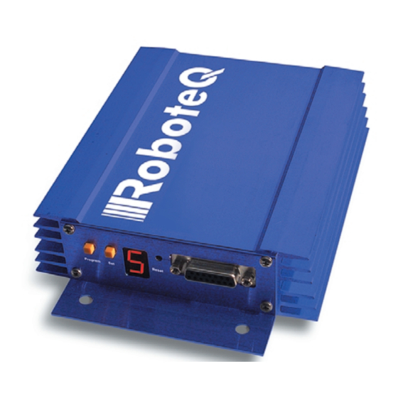 RoboteQ AX2550 Quick Start Manual