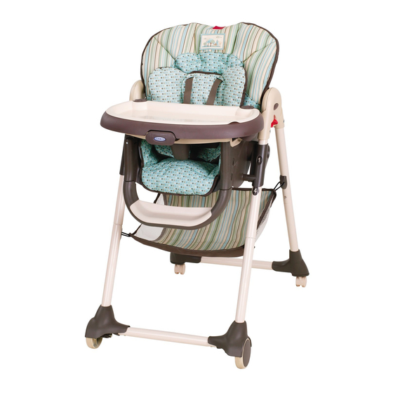 Graco 3J01ZFA - Cozy Dinette Highchair Manuals