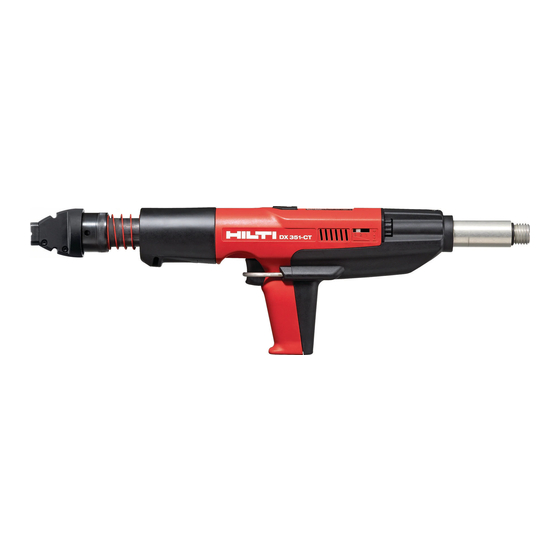 HILTI DX 351CT OPERATING INSTRUCTIONS MANUAL Pdf Download ManualsLib