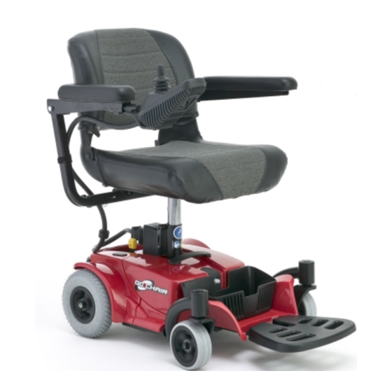 Pride Mobility Go-Chair Owner's Manual