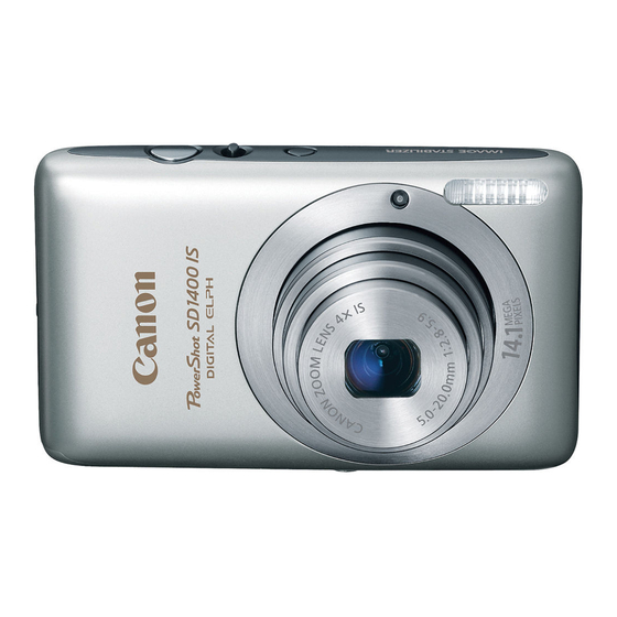 Canon Powershot SD1400 IS DIGITAL ELPH User Manual