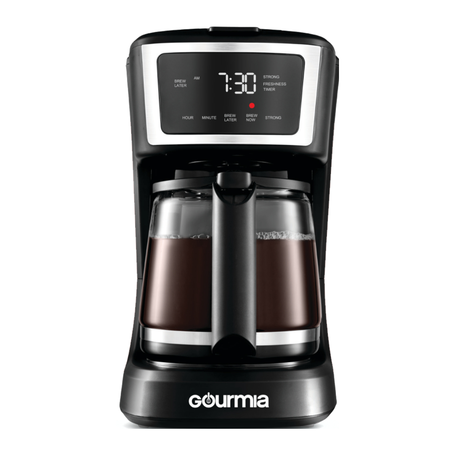 Gourmia GCM3289 - Programmable Coffee Maker Manual