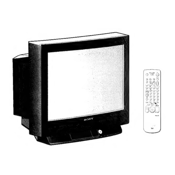 Sony TRINITRON KV-29F3A Service Manual