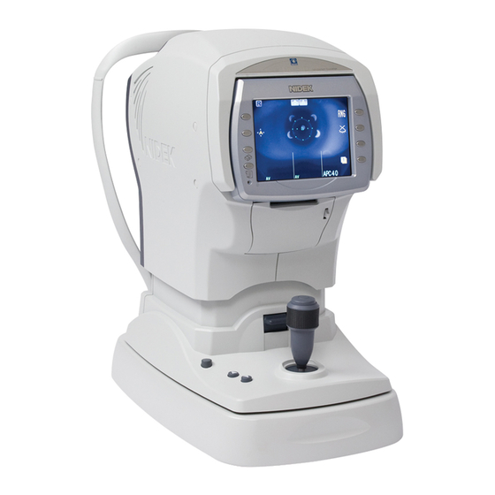 Nidek Medical NT-510 Operator's Manual
