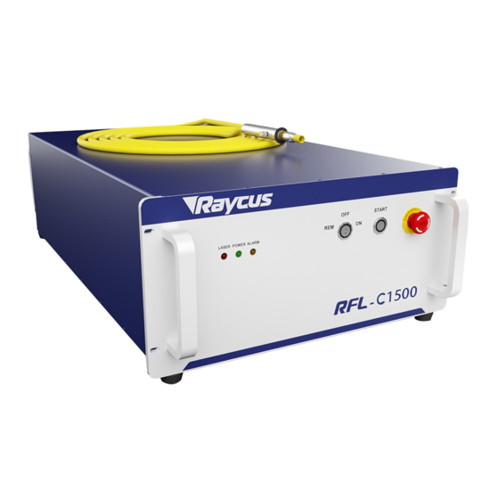 Raycus RFL-C1500X Fiber Laser Manuals