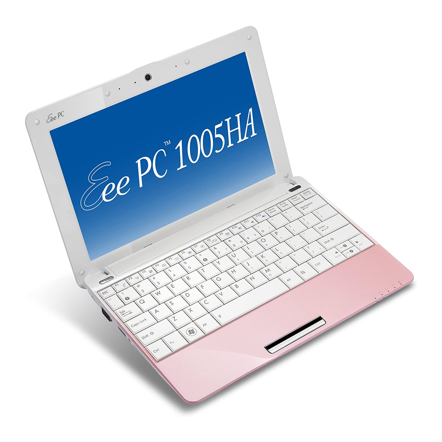 Asus Eee PC 1005HA Quick Use Manual