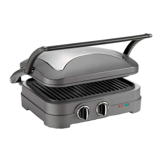 Cuisinart GRIDDLE ELITE GR47E Manual