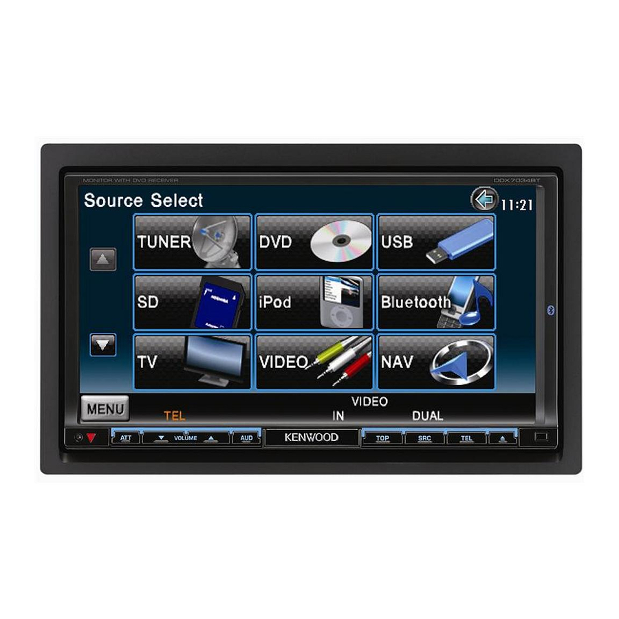 Kenwood DDX7034BT Installation Manual
